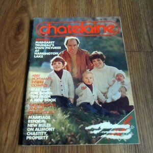 Chatelaine Magazine Trudeau Family July 1976
